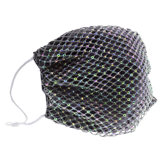 Diamante on Mesh String Cotton Face Mask