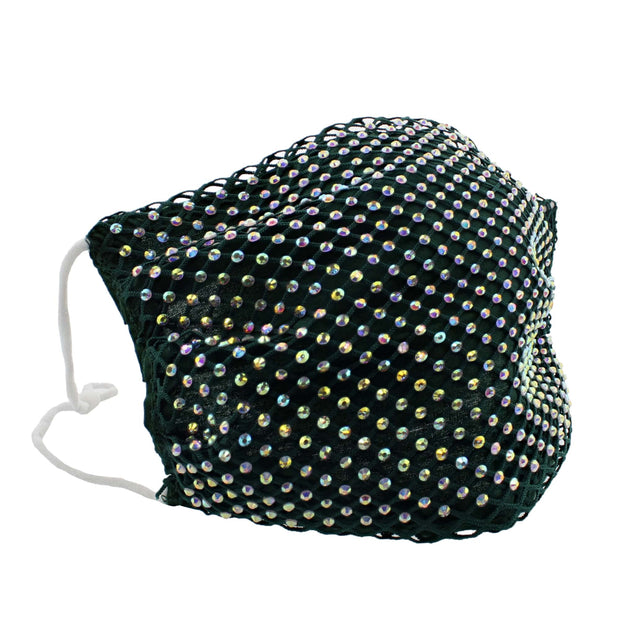 Diamante on Mesh String Cotton Face Mask