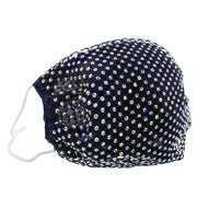 Diamante on Mesh String Cotton Face Mask