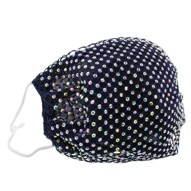 Diamante on Mesh String Cotton Face Mask