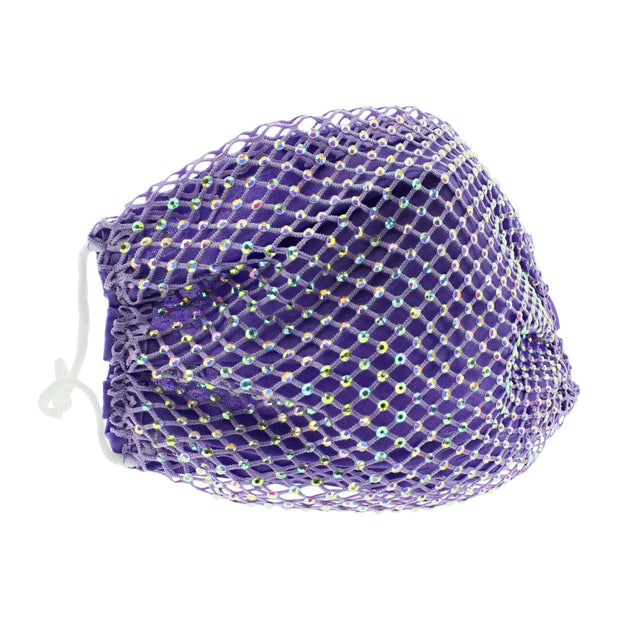 Diamante on Mesh String Cotton Face Mask