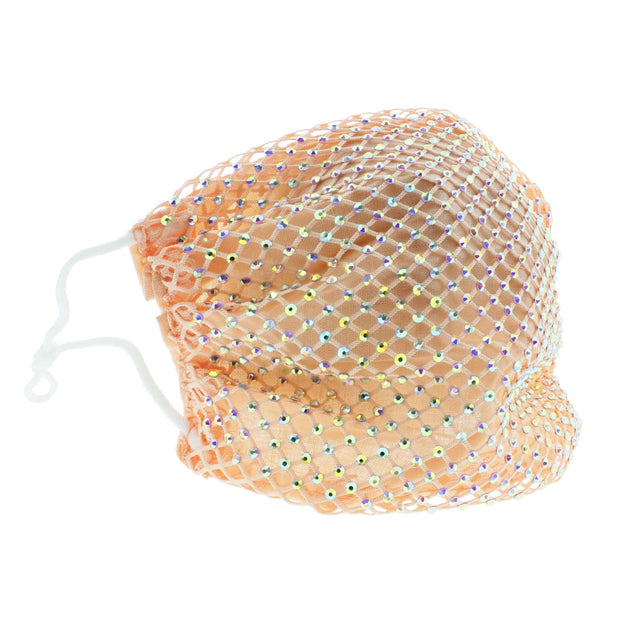 Diamante on Mesh String Cotton Face Mask