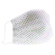 Diamante on Mesh String Cotton Face Mask