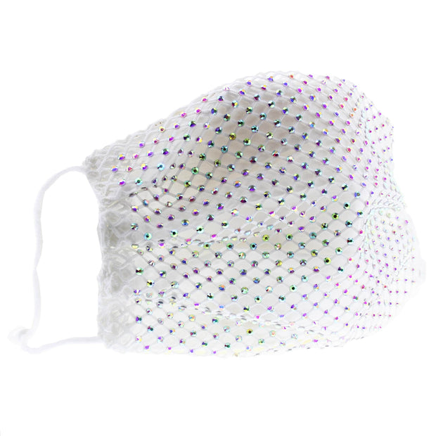 Diamante on Mesh String Cotton Face Mask