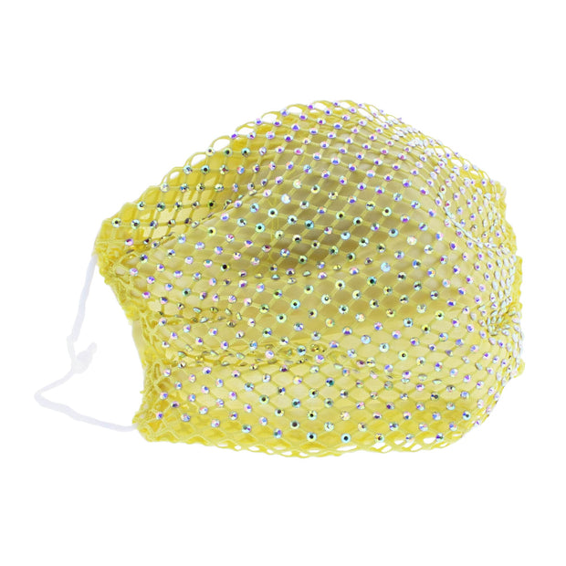 Diamante on Mesh String Cotton Face Mask