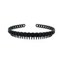 Chain Link Grip Teeth Plastic Hairband