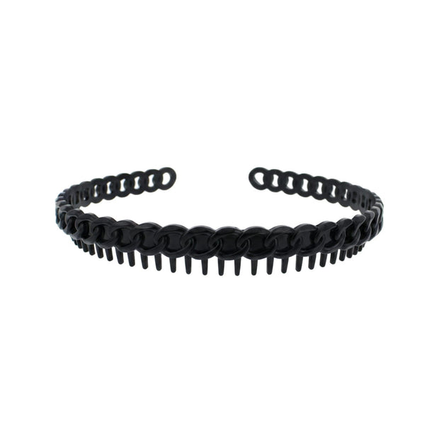 Chain Link Grip Teeth Plastic Hairband