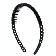 Chain Link Grip Teeth Plastic Hairband