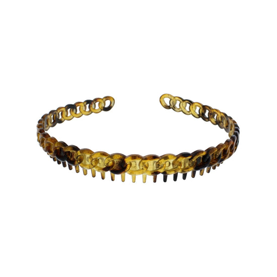 Chain Link Grip Teeth Plastic Hairband