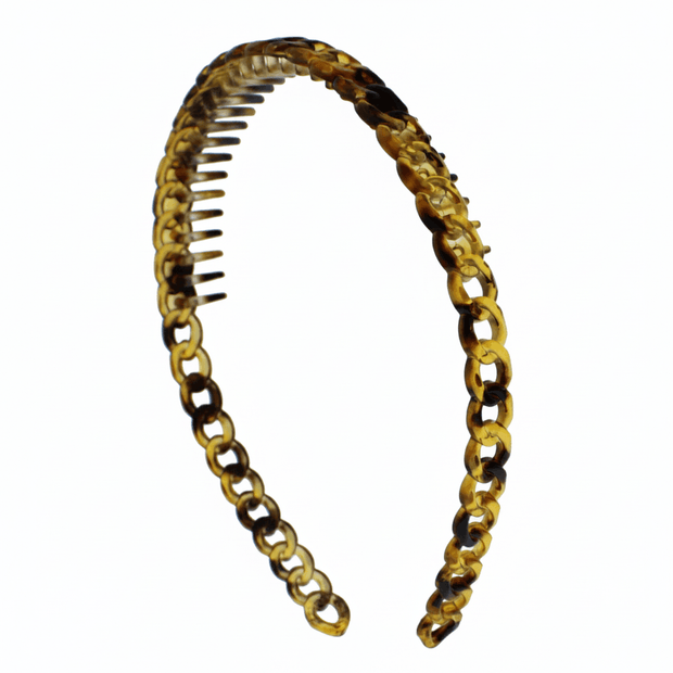 Chain Link Grip Teeth Plastic Hairband