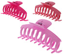 11cm Pink Matte Finish Barrel Hair Claw Clips