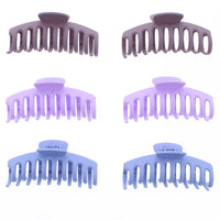 11cm Purple Matte Finish Barrel Hair Claw Clips