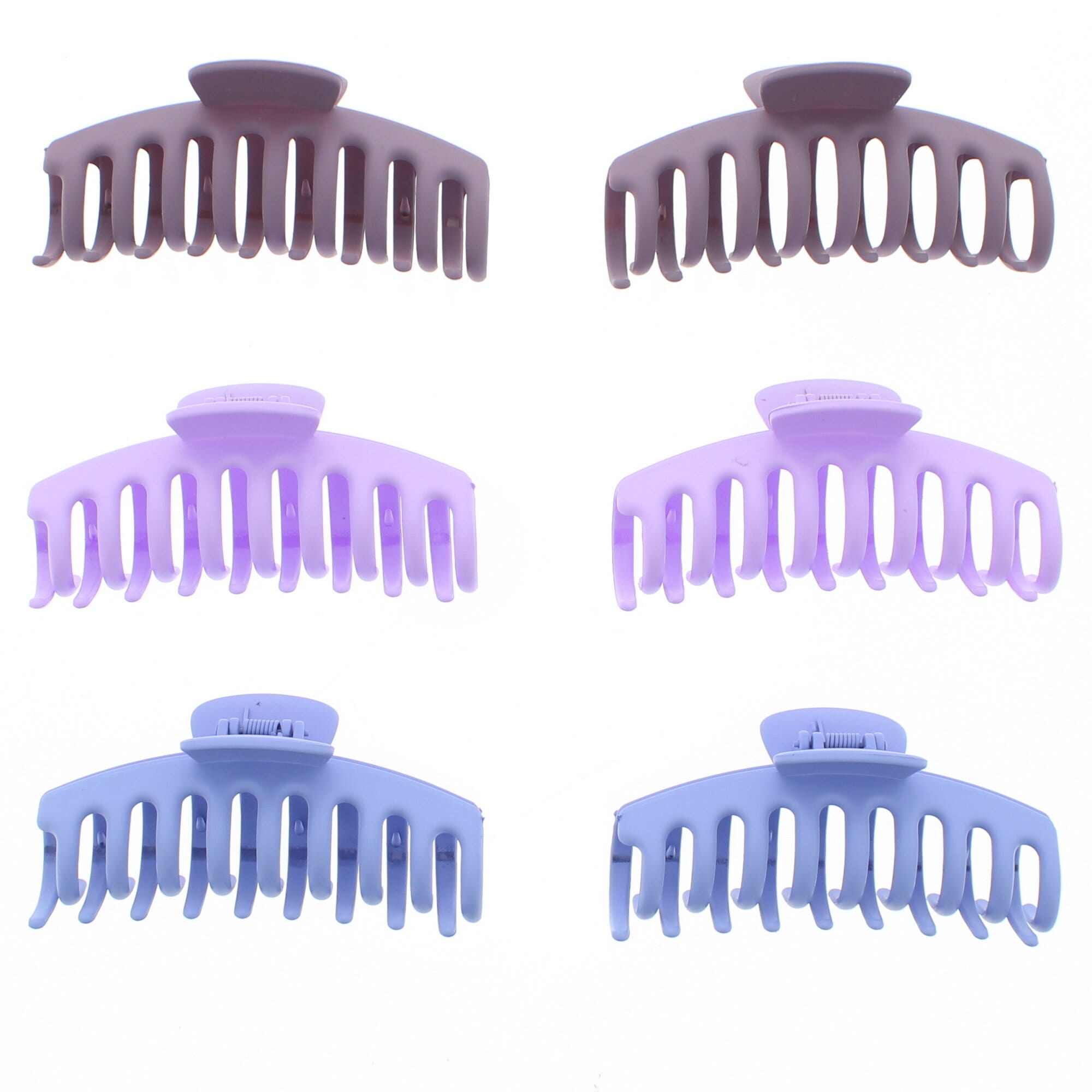 11cm Purple Matte Finish Barrel Hair Claw Clips