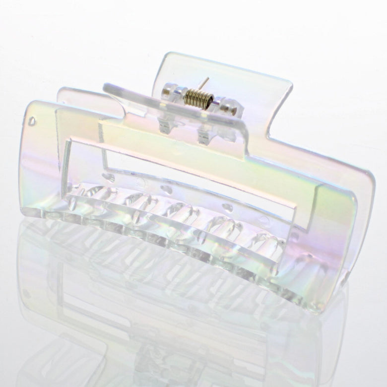 10.5cm Holographic Iridescent Rectangular Clamp