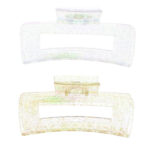 10cm Assorted Glitter Rectangular Clamps