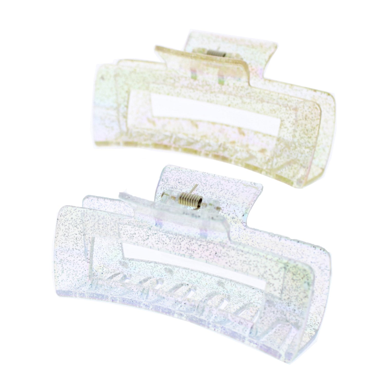 10cm Assorted Glitter Rectangular Clamps