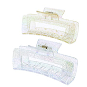 10cm Assorted Glitter Rectangular Clamps