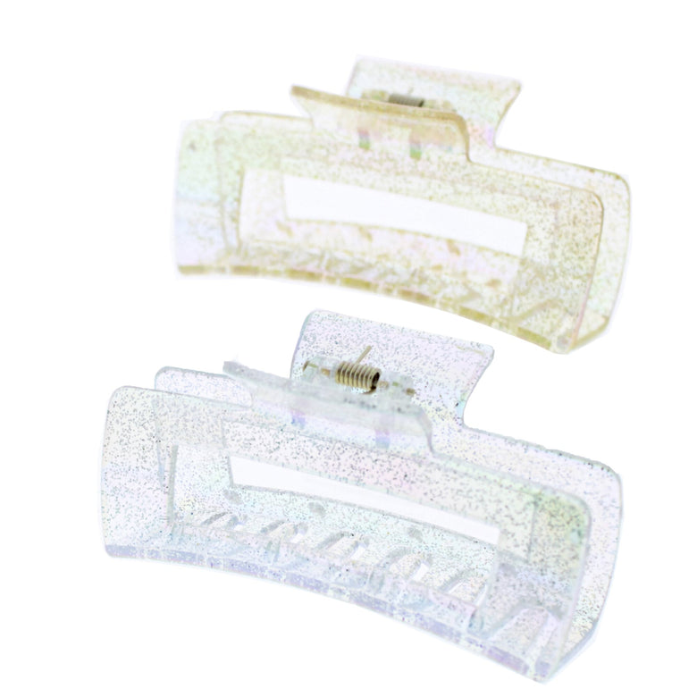 10cm Assorted Glitter Rectangular Clamps