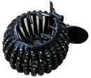 Heavy Stone Black Round Clamp