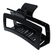 12cm Large Rectangular Glossy Finish Non-Slip Inner Teeth Hair Claw Clip