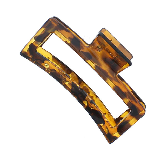 12cm Large Rectangular Glossy Finish Non-Slip Inner Teeth Hair Claw Clip