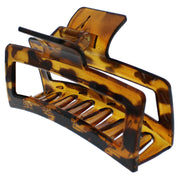 12cm Large Rectangular Glossy Finish Non-Slip Inner Teeth Hair Claw Clip