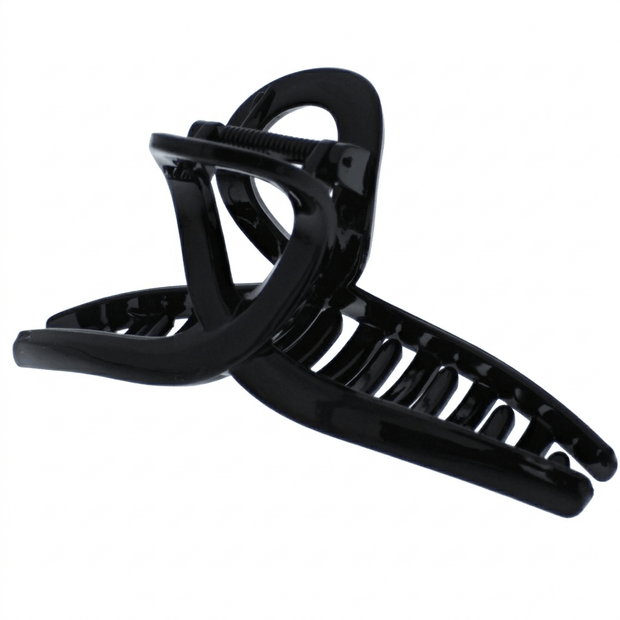 12cm Twirl Loop Cross Design Hair Claw Clip