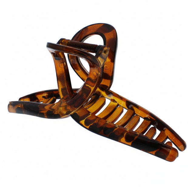 12cm Twirl Loop Cross Design Hair Claw Clip