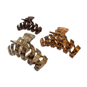 10cm Assorted Leopard Print Zig Zag Hair Claw Clips