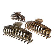 13cm Assorted Leopard Print Long Barrel Hair Claw Clips