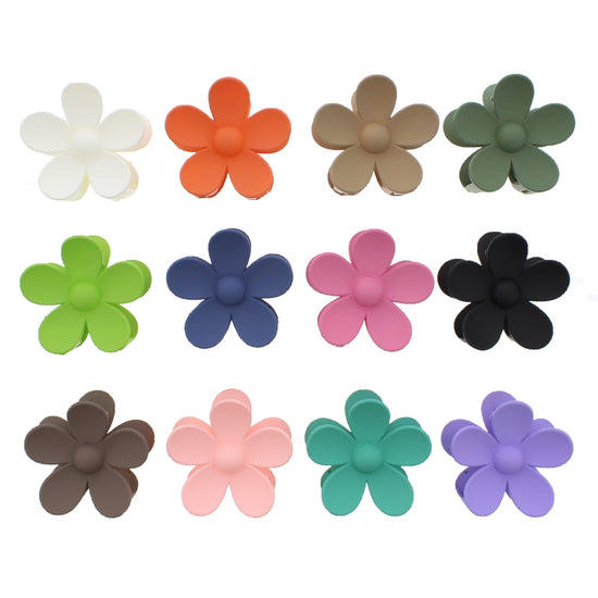 8cm Matte Daisy Flower Hair Clips