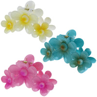 11cm Daisy Triple Flower Hair Clips