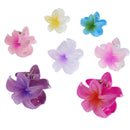 4cm Shiny Double Sided Hawaiian Flower Hair Clips