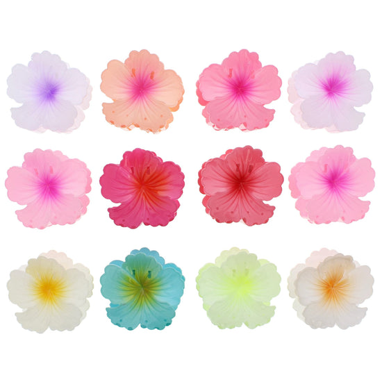 8cm Hawaiian Hibiscus Flower Hair Clips