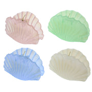 9cm Assorted Shiny Double Sided Sea Shell Flower Hair Clamps