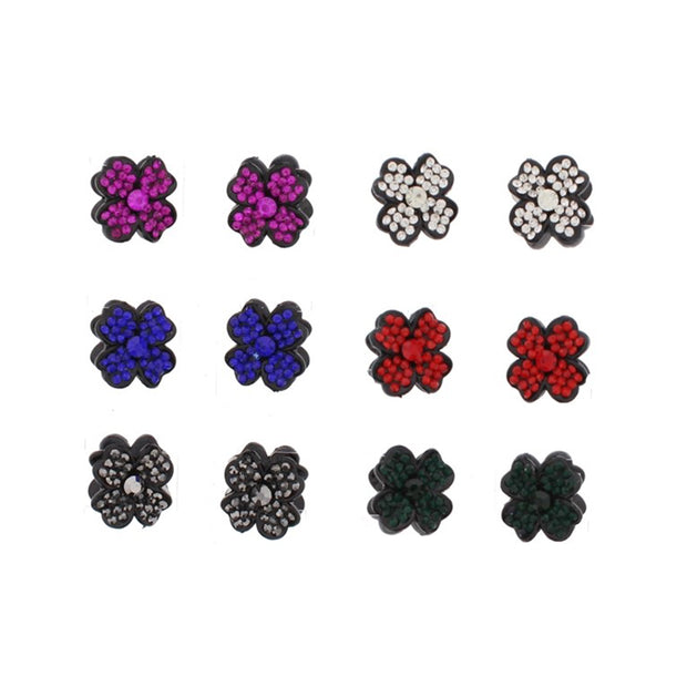 2.5cm Stone Flower Mini Hair Claw Clips