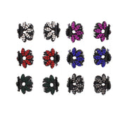 3.3cm Stone Flower Mini Hair Claw Clips