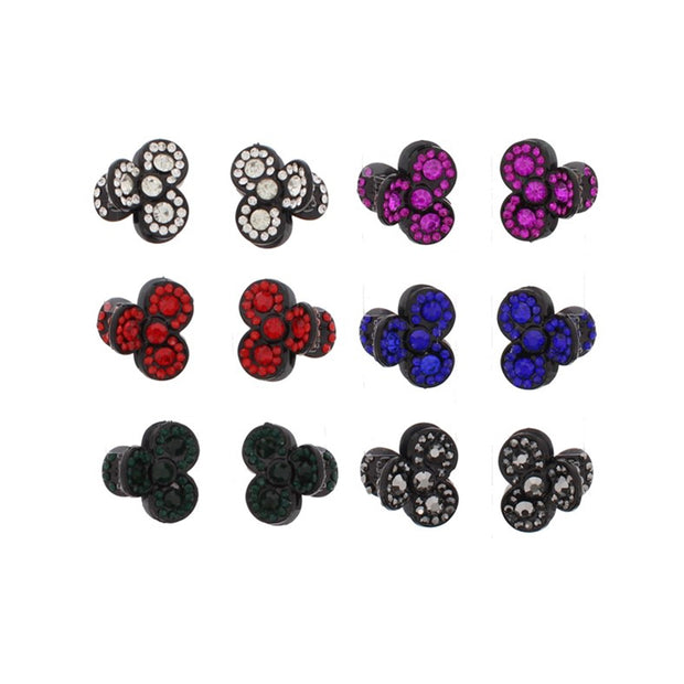 3cm Stone Mini Hair Claw Clips
