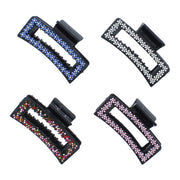 8cm Assorted Rhinestone Crystal Stone Hair Claw Clips