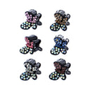2cm Assorted Mini Butterfly Crystal Stone Hair Claw Clips