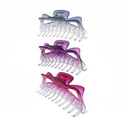 Two Tone Glitter Shaded 13.6cm Large Claw Clips