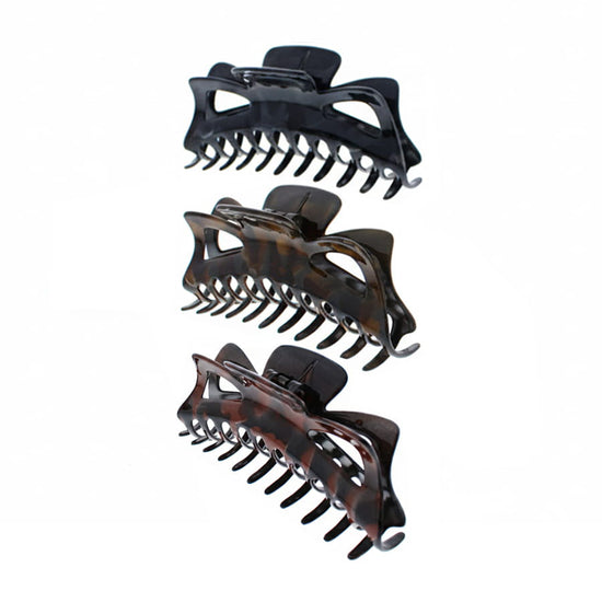 Assorted Two Tone Shaded 13.6cm Large Claw Clips