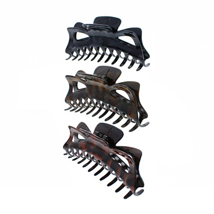 Assorted Two Tone Shaded 13.6cm Large Claw Clips