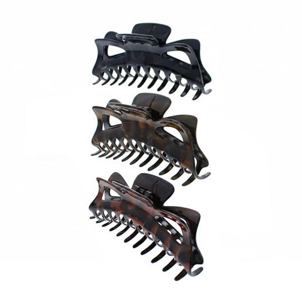 Assorted Two Tone Shaded 13.6cm Large Claw Clips