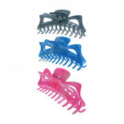 Assorted Pastel Translucent 13.6cm Large Claw Clips