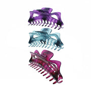 Assorted Two Tone Translucent 13.6cm Large Claw Clips