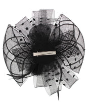 Black Gothic Fascinator on Concorde Beak Clip