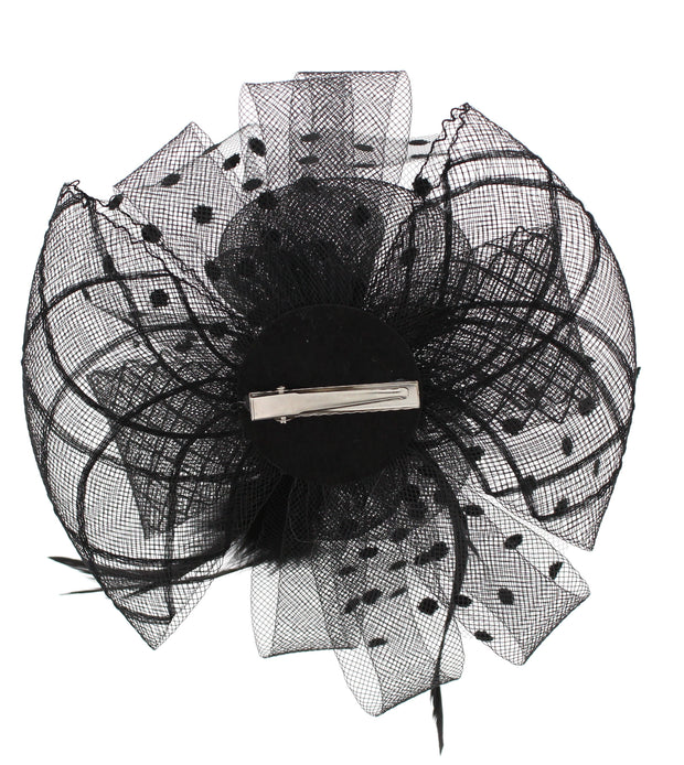 Black Gothic Fascinator on Concorde Beak Clip