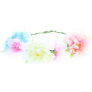 Pastel Flowers Crown Hair Wreath Garland