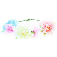 Pastel Flowers Crown Hair Wreath Garland